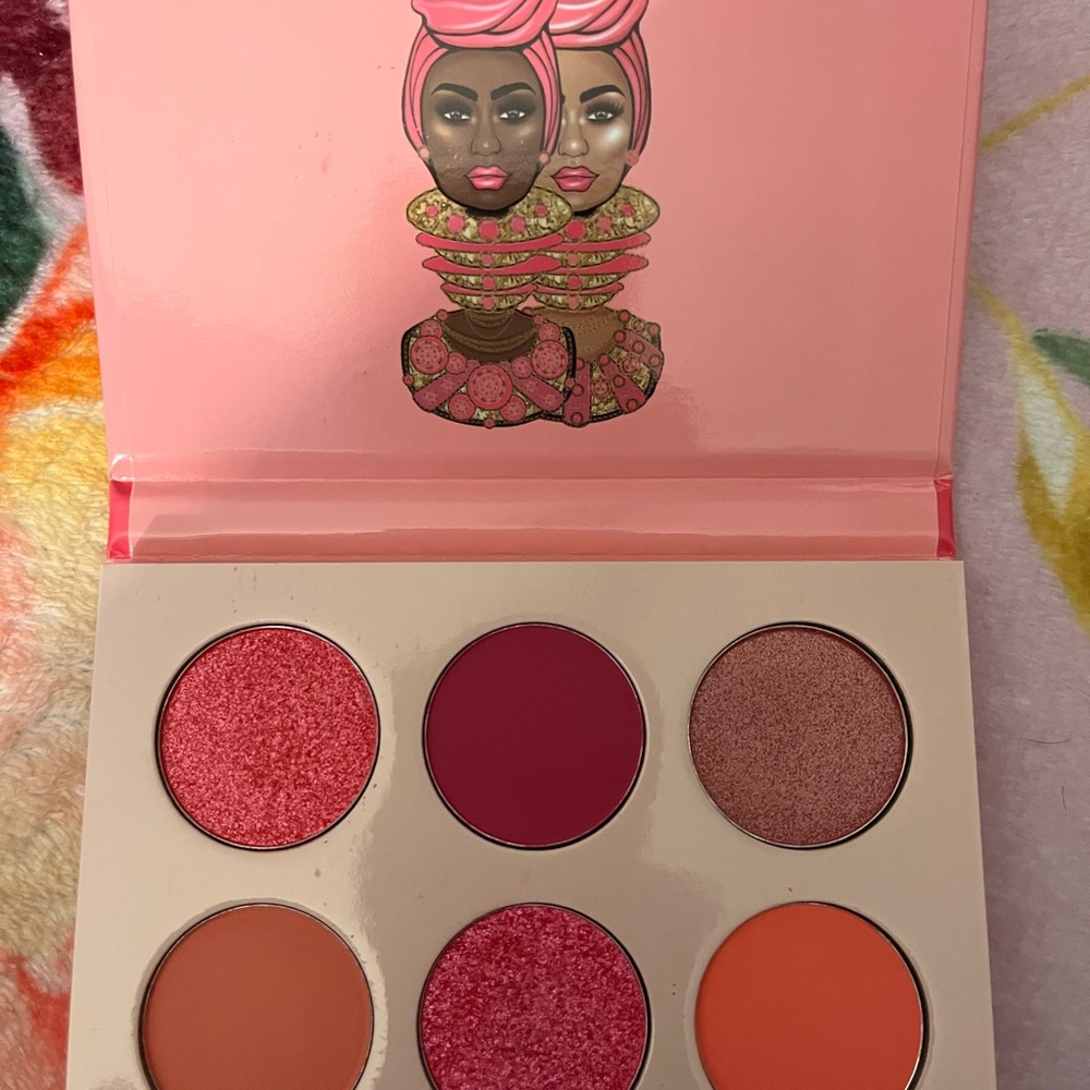 Juvia's Place Red and Pink Eyeshadow Palette Vibrant Colors